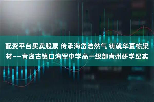 配资平台买卖股票 传承海岱浩然气 铸就华夏栋梁材——青岛古镇口海军中学高一级部青州研学纪实